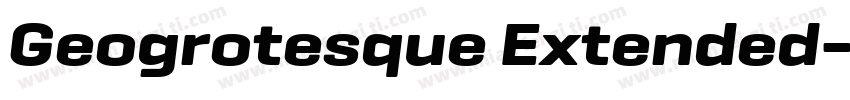 Geogrotesque Extended字体转换
